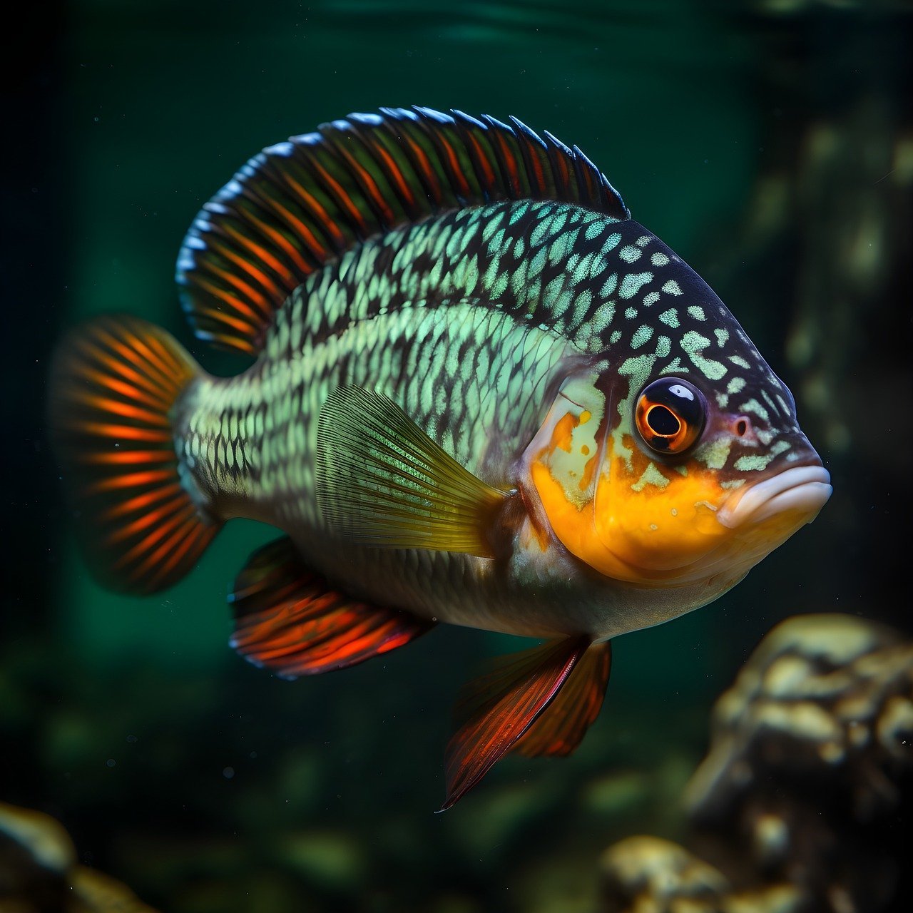 Green Severum Cichlid