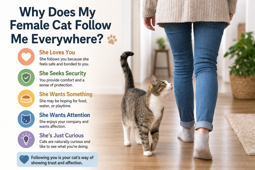 Why Does My Female Cat Follow Me Everywhere Why Does My Female Cat Follow Me Everywhere